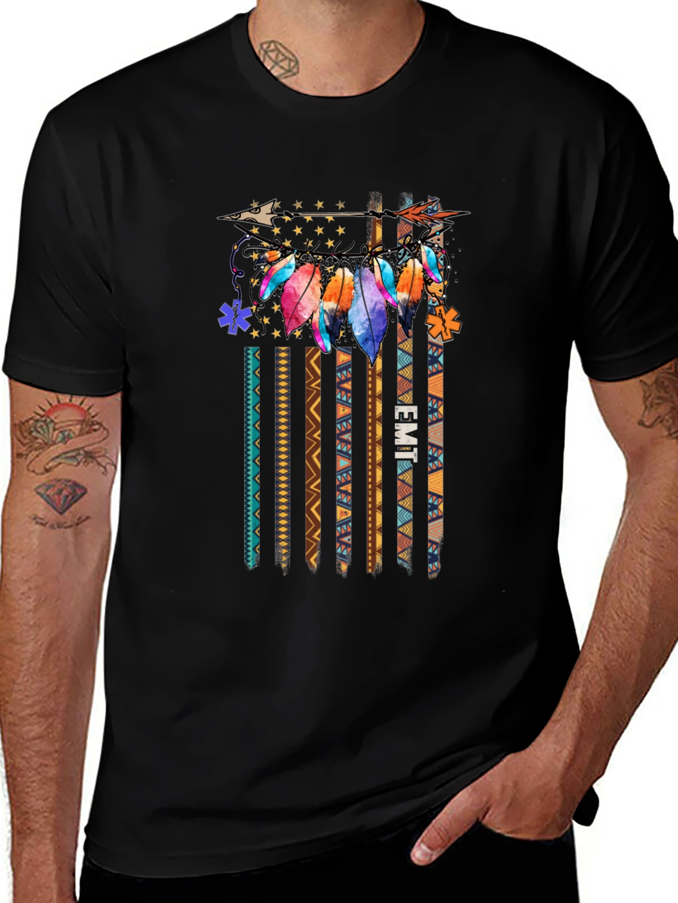 EMT Feather Arrow Graphic Tee