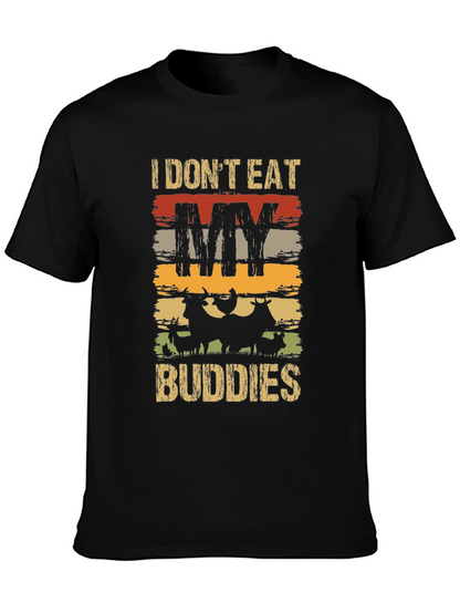 Vegan T-Shirt - I Dont Eat My Buddies
