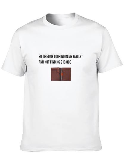 Humorous Wallet T-Shirt - $10000 Wish!