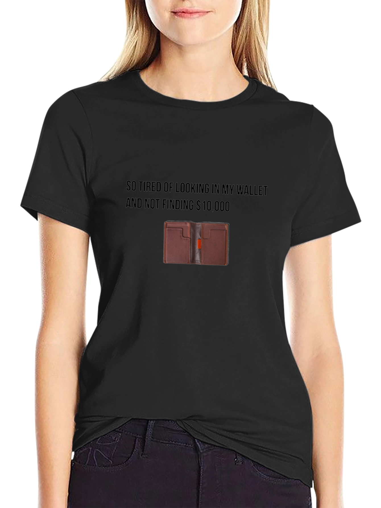 Humorous Wallet T-Shirt - $10000 Wish!