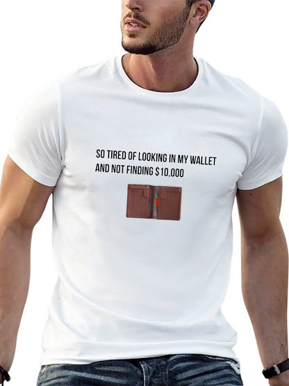Humorous Wallet T-Shirt - $10000 Wish!
