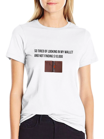Humorous Wallet T-Shirt - $10000 Wish!