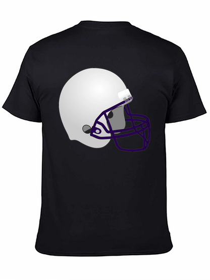 Football Helmet Graphic T-Shirt
