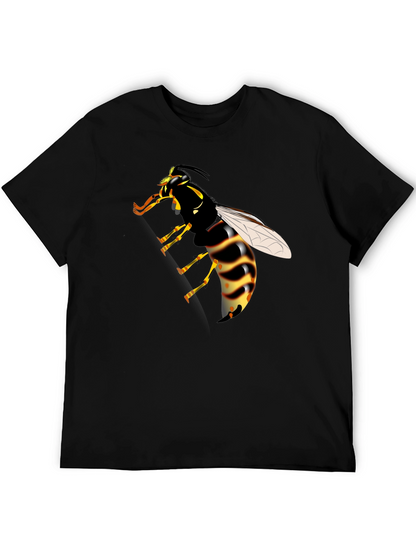 Wasp Graphic Print Black T-Shirt