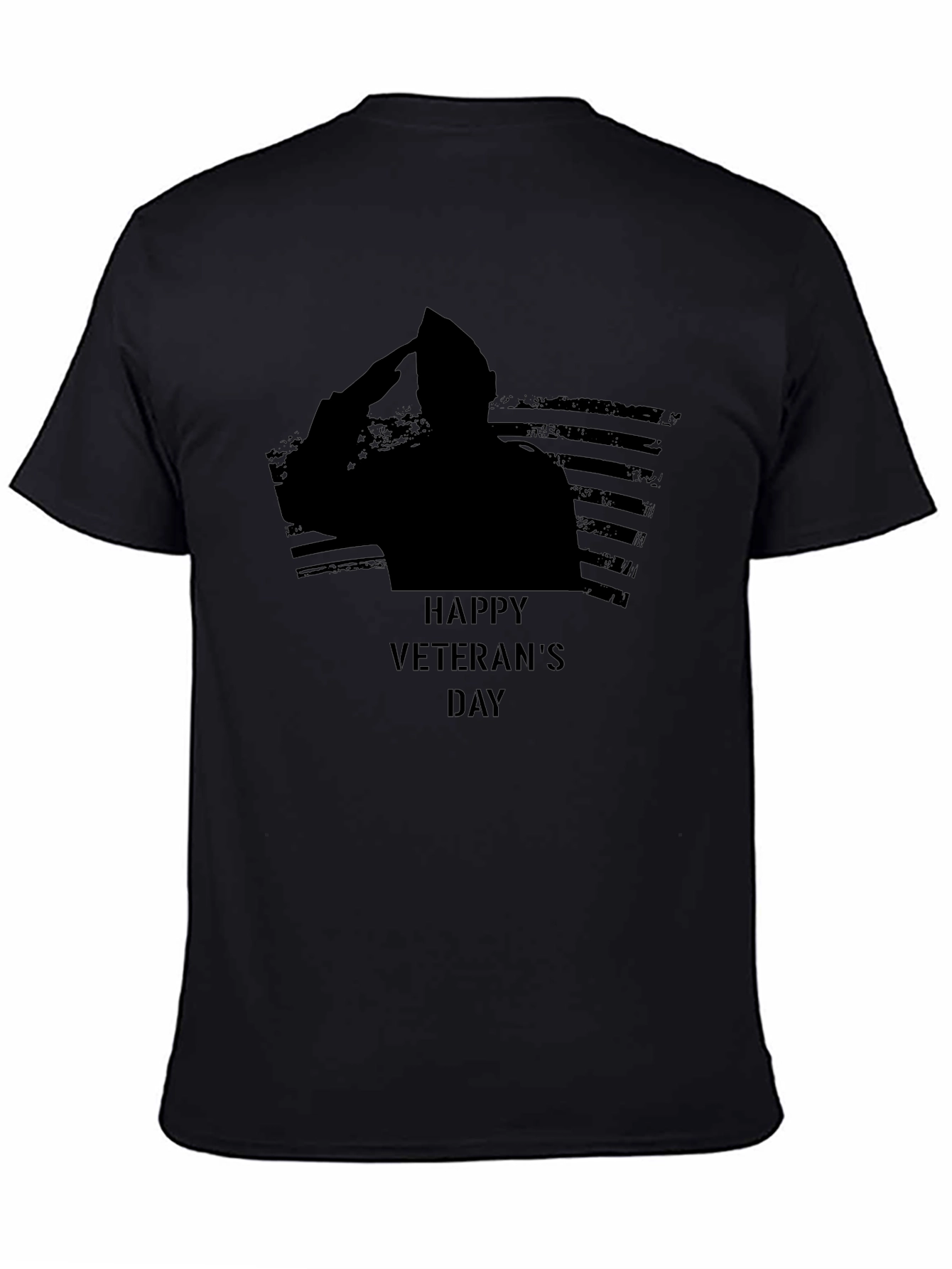 Happy Veterans Day Black T-Shirt