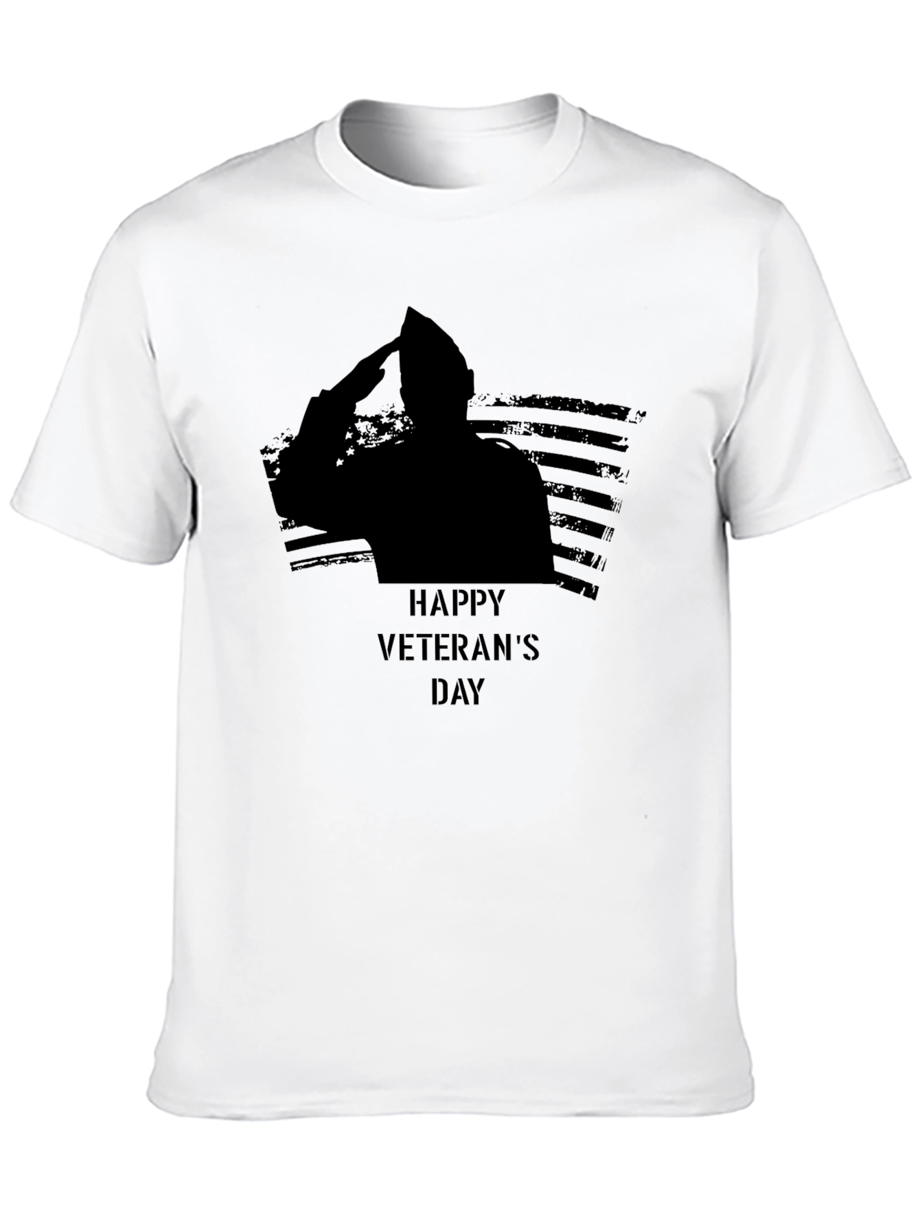 Happy Veterans Day Black T-Shirt