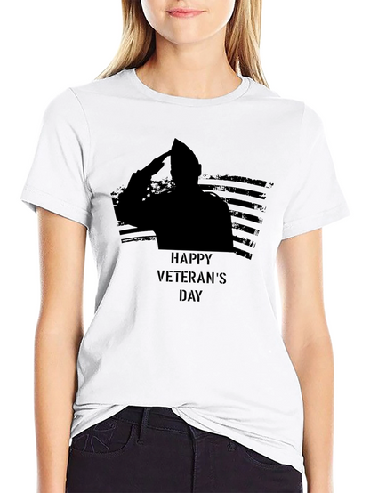 Happy Veterans Day Black T-Shirt