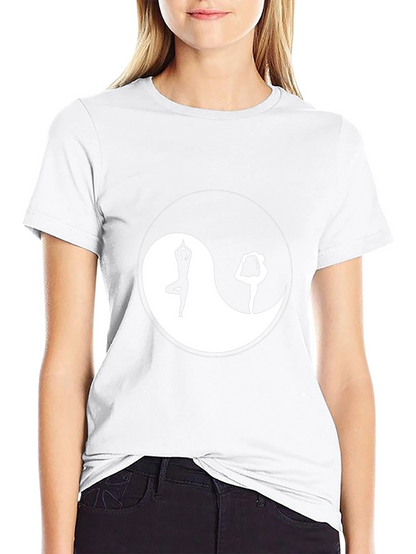 Yin Yang Yoga Graphic Black T-Shirt