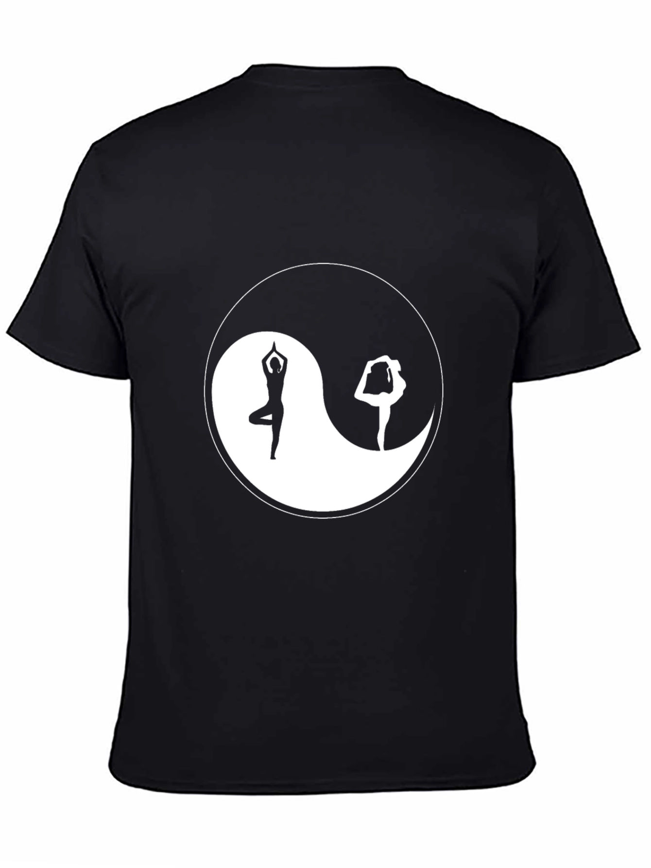 Yin Yang Yoga Graphic Black T-Shirt