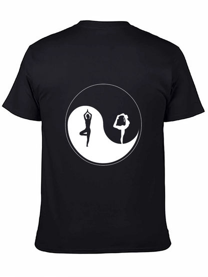 Yin Yang Yoga Graphic Black T-Shirt