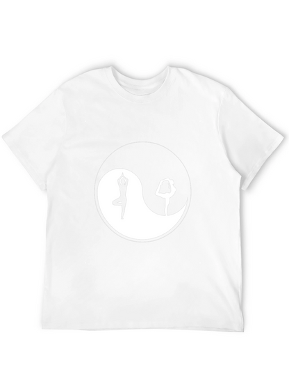 Yin Yang Yoga Graphic Black T-Shirt