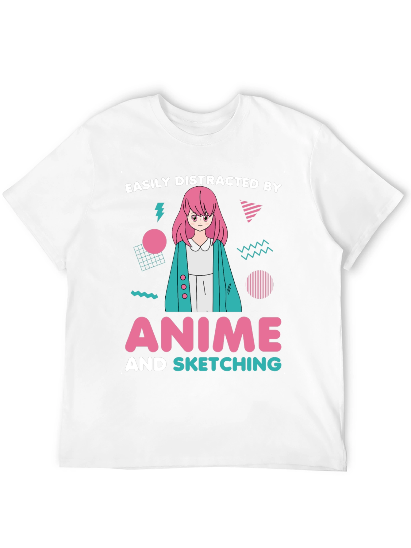 Easily Distracted By Anime Sketching T-Shirt