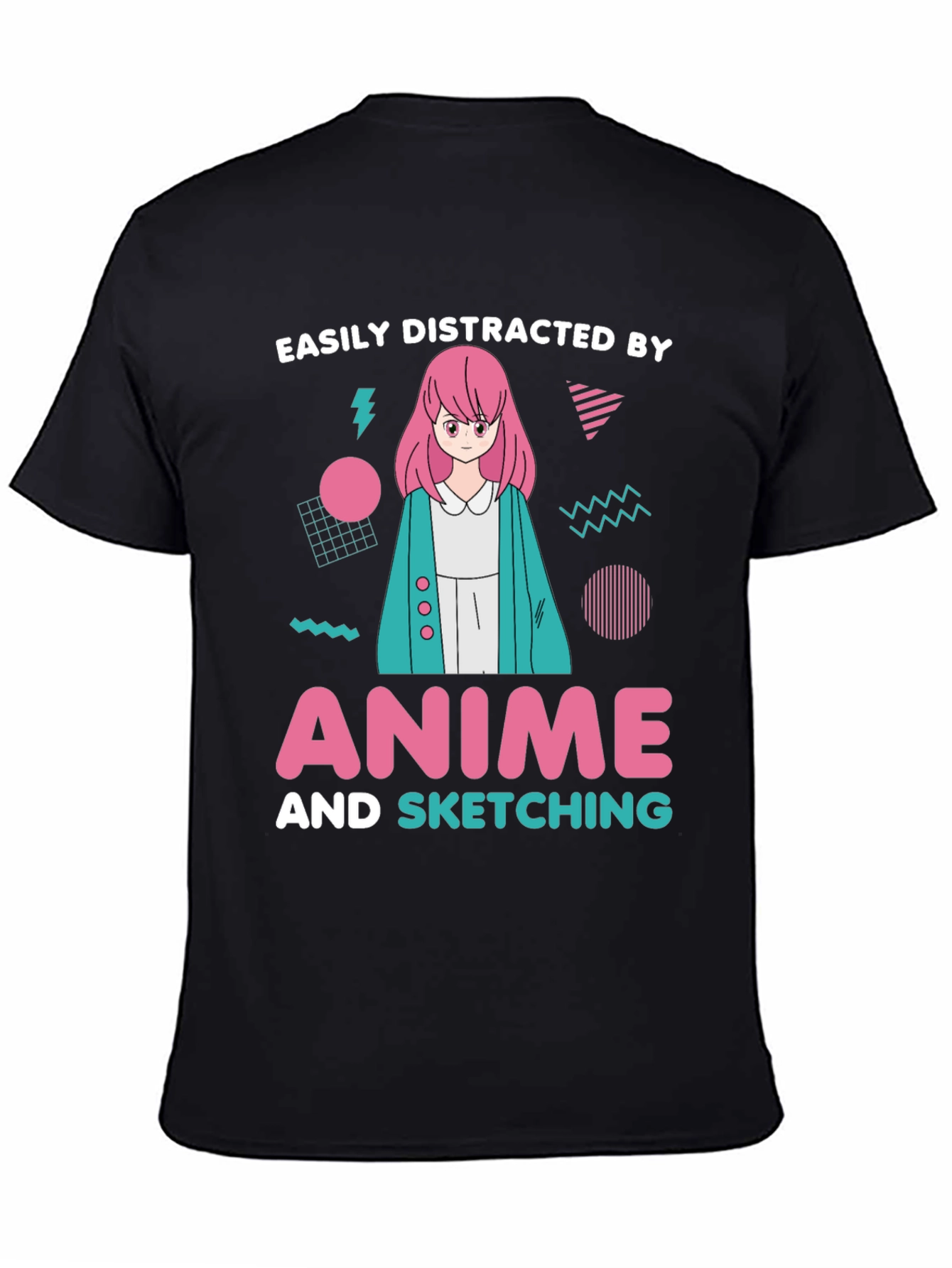 Easily Distracted By Anime Sketching T-Shirt