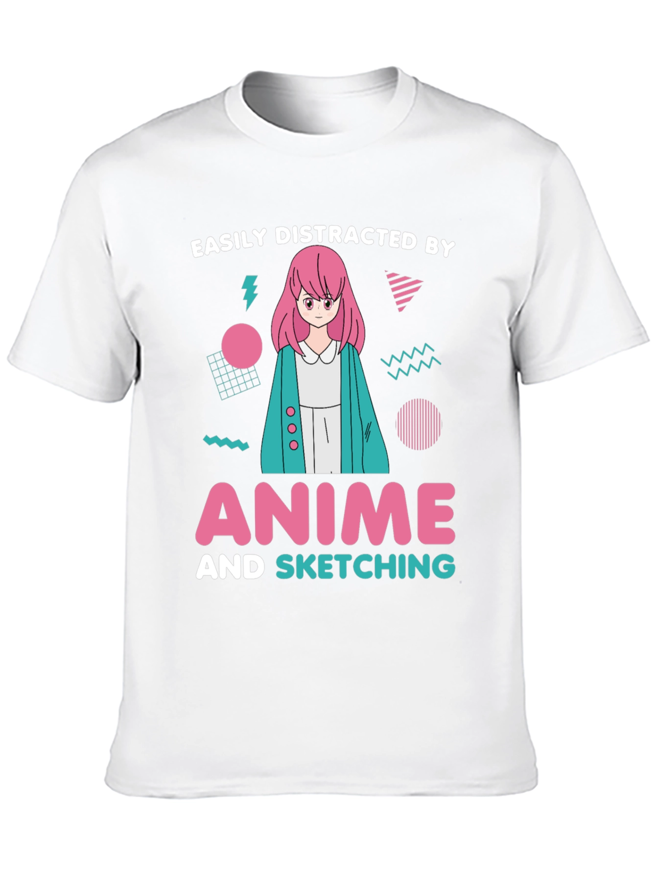 Easily Distracted By Anime Sketching T-Shirt