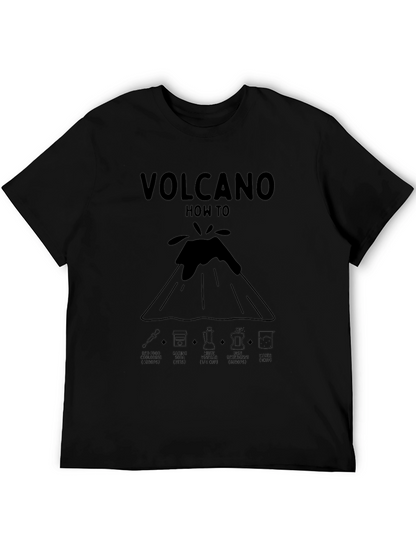 Volcano How To Black Graphic T-Shirt