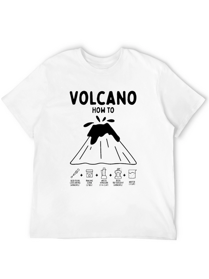 Volcano How To Black Graphic T-Shirt