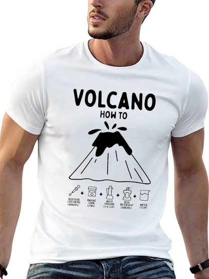 Volcano How To Black Graphic T-Shirt