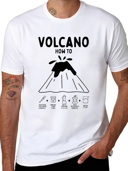Volcano How To Black Graphic T-Shirt