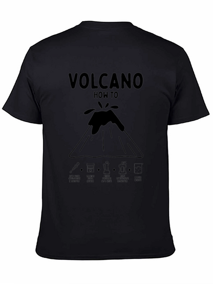 Volcano How To Black Graphic T-Shirt