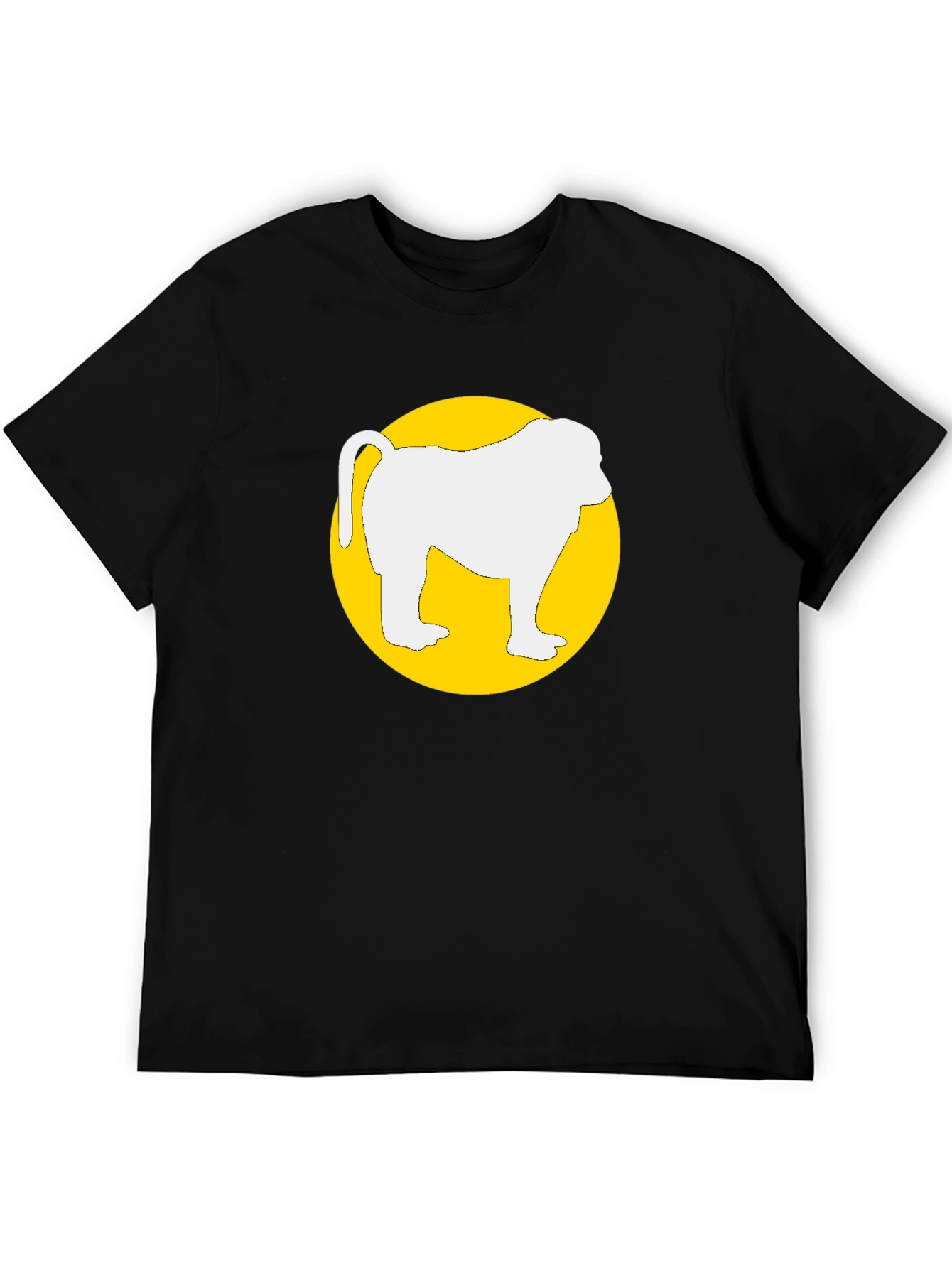 Monkey Graphic T-Shirt - Round Circle Design
