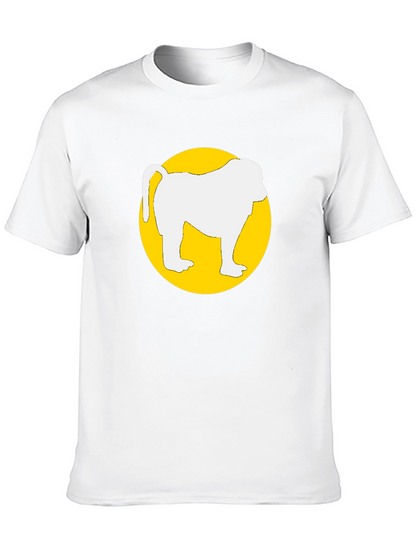 Monkey Graphic T-Shirt - Round Circle Design