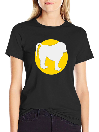 Monkey Graphic T-Shirt - Round Circle Design