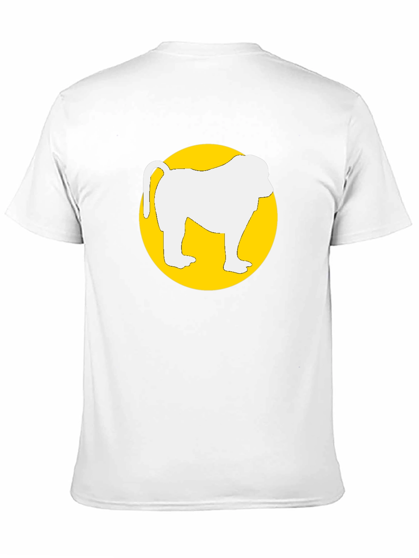 Monkey Graphic T-Shirt - Round Circle Design