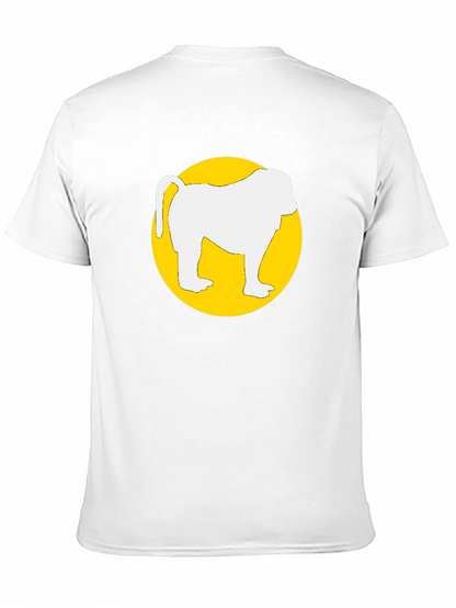 Monkey Graphic T-Shirt - Round Circle Design