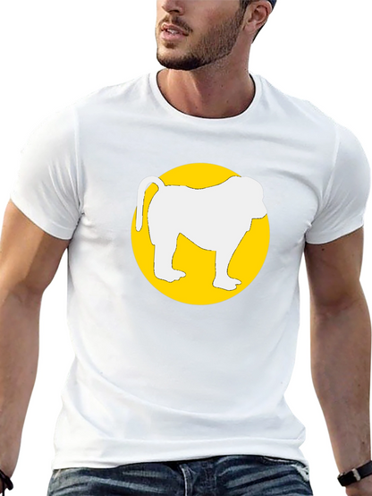 Monkey Graphic T-Shirt - Round Circle Design