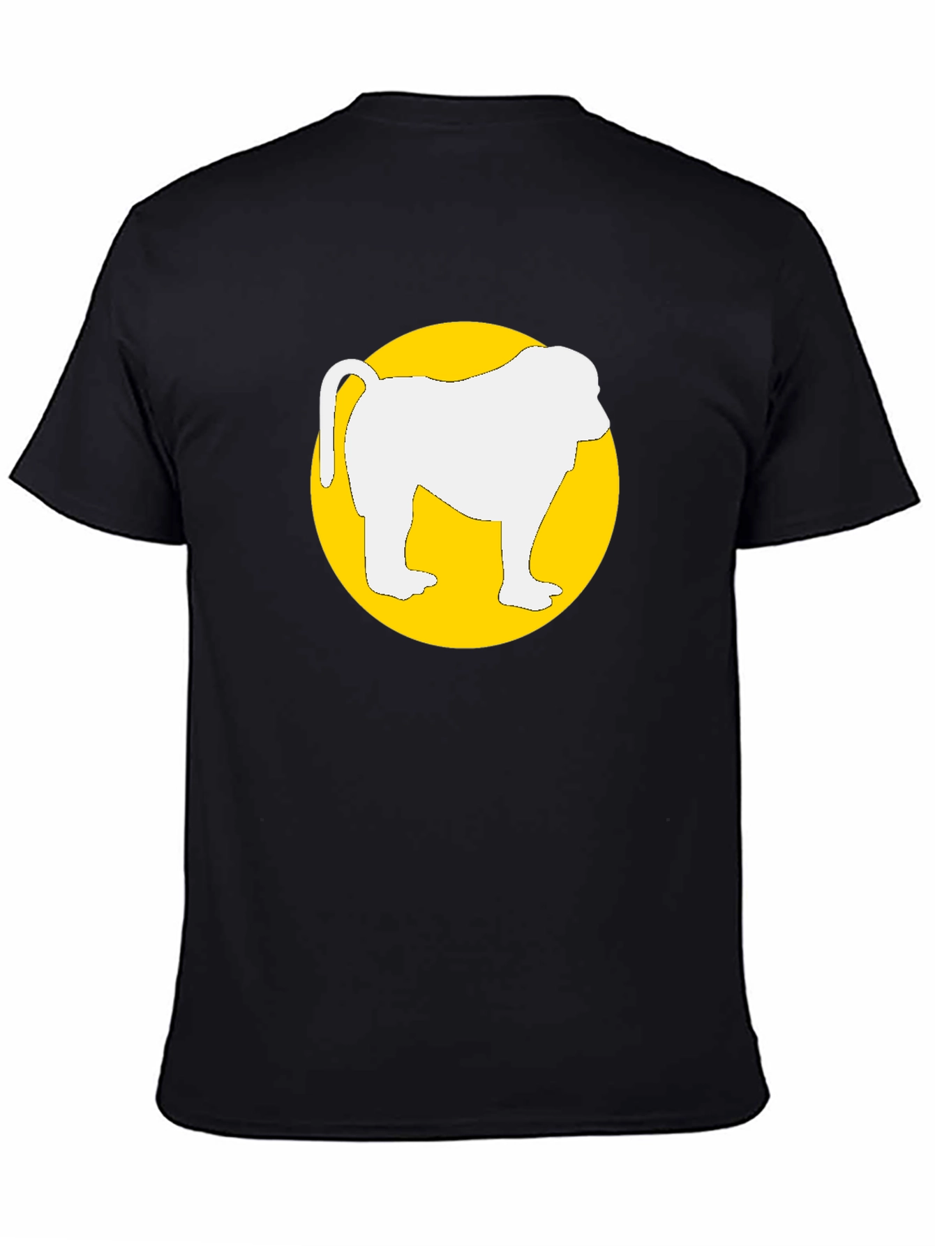 Monkey Graphic T-Shirt - Round Circle Design