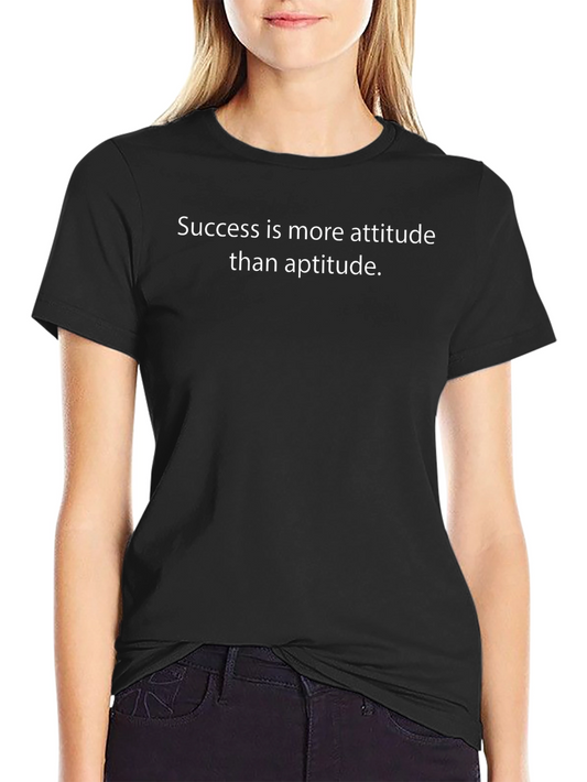 Attitude Over Aptitude Graphic Tee - Black