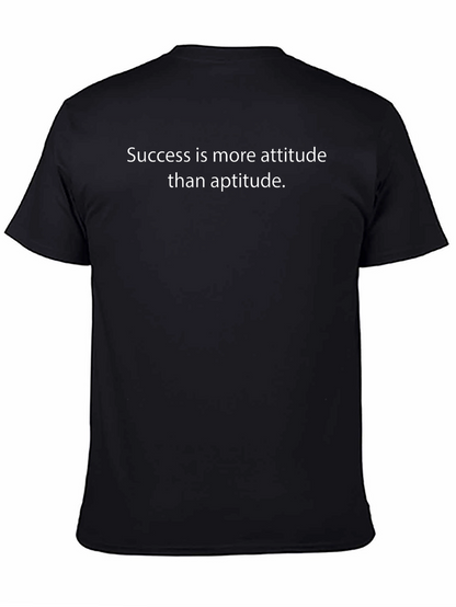 Attitude Over Aptitude Graphic Tee - Black