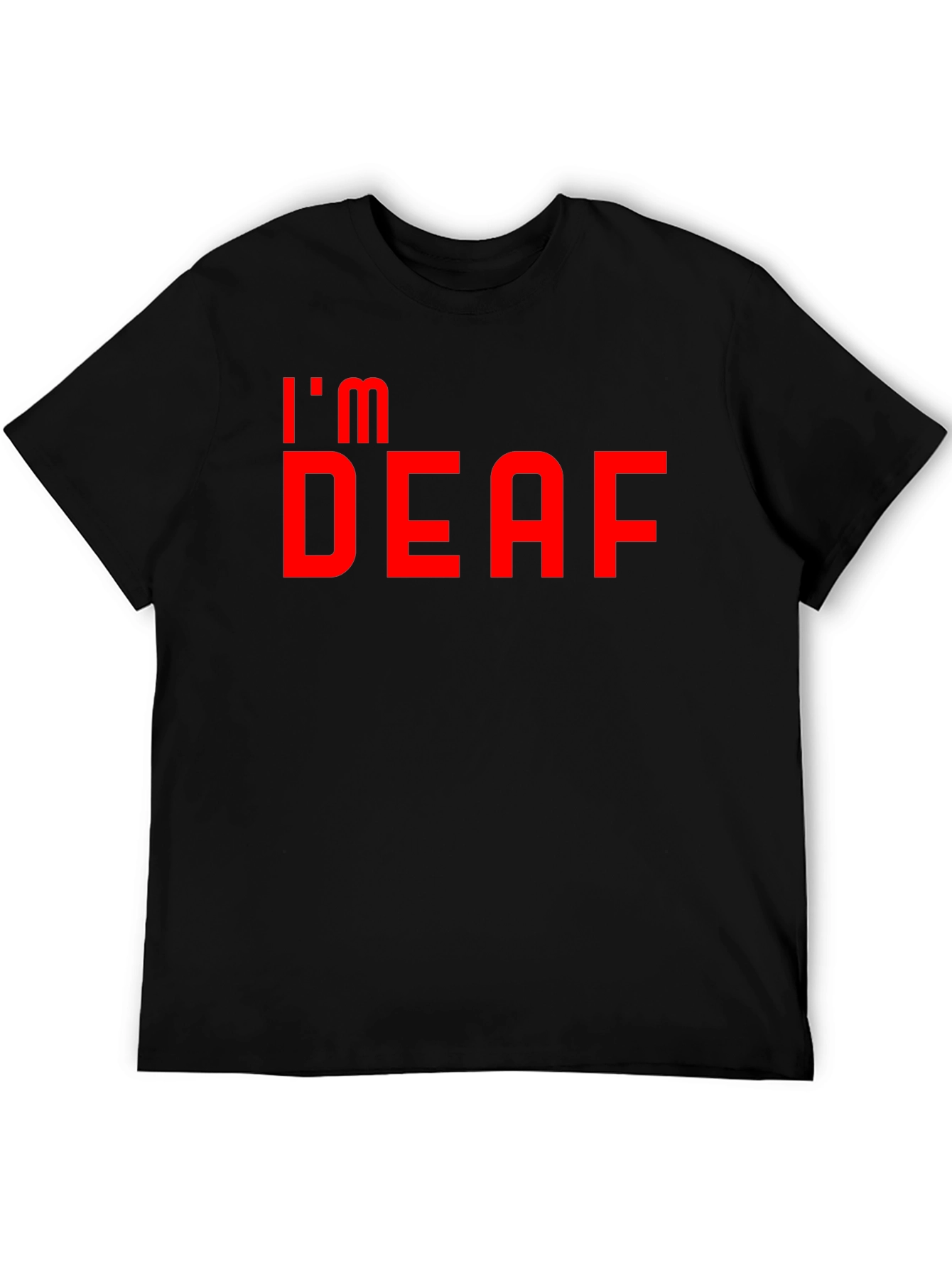 Im Deaf T-Shirt - Bold Red Graphic Tee