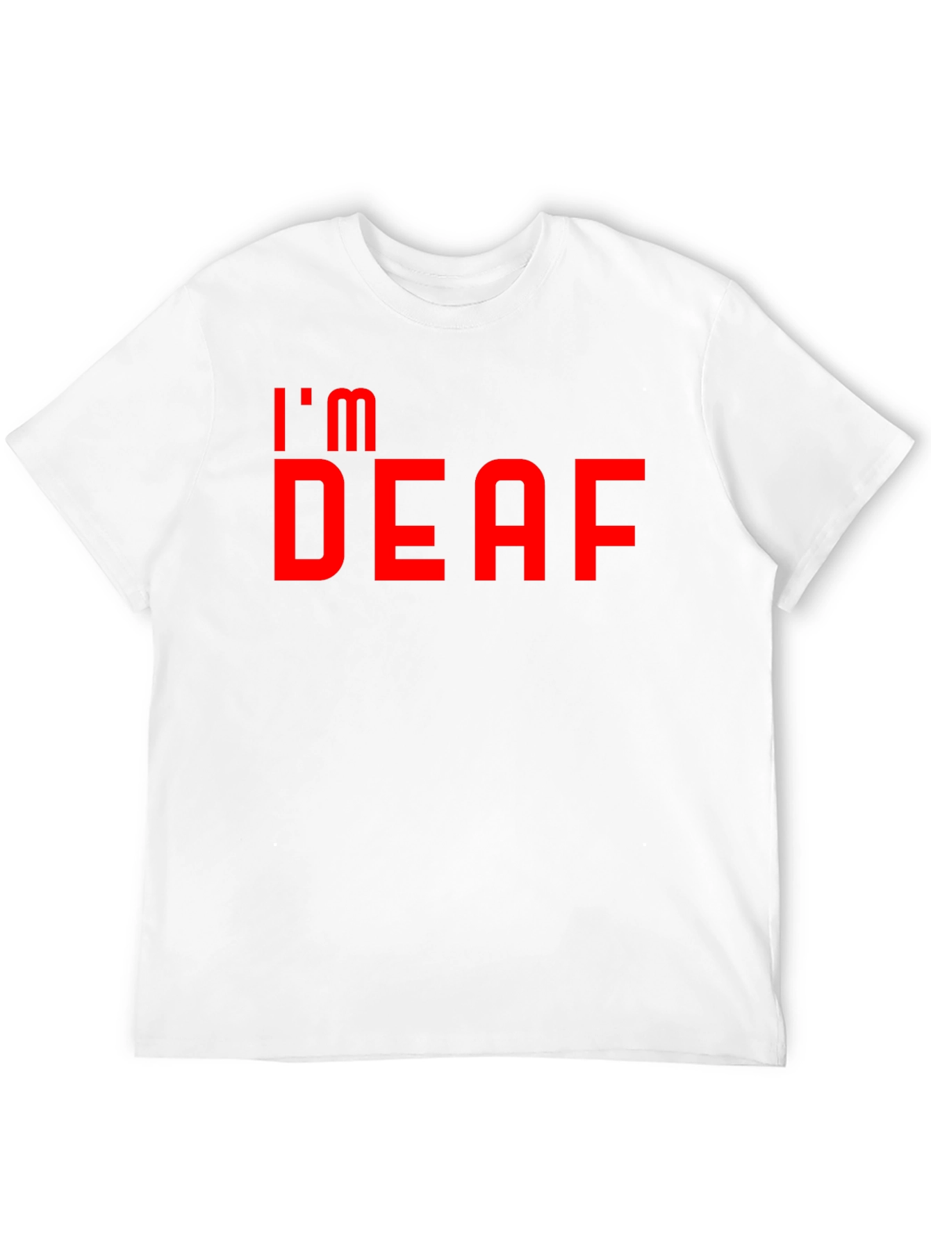 Im Deaf T-Shirt - Bold Red Graphic Tee