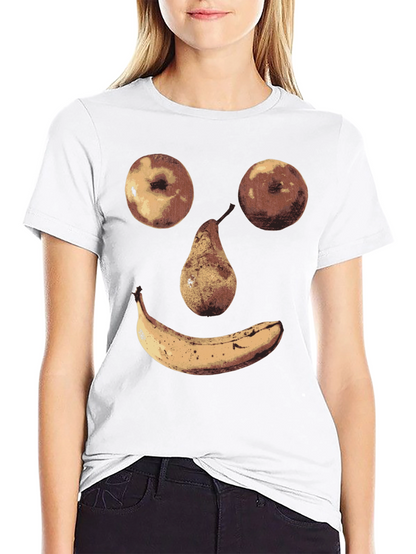 Fruit Face Graphic Tee - Unique Humor Shirt