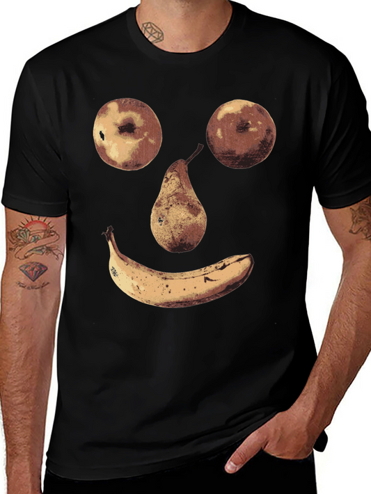 Fruit Face Graphic Tee - Unique Humor Shirt