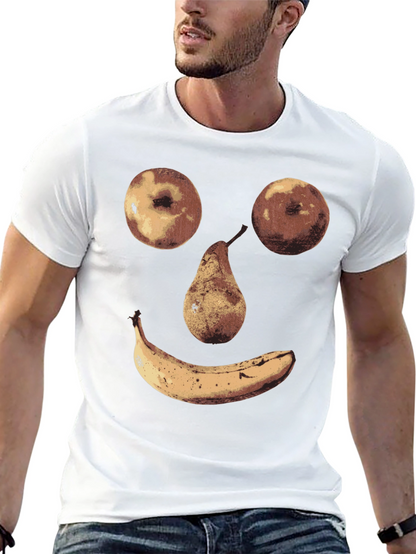 Fruit Face Graphic Tee - Unique Humor Shirt