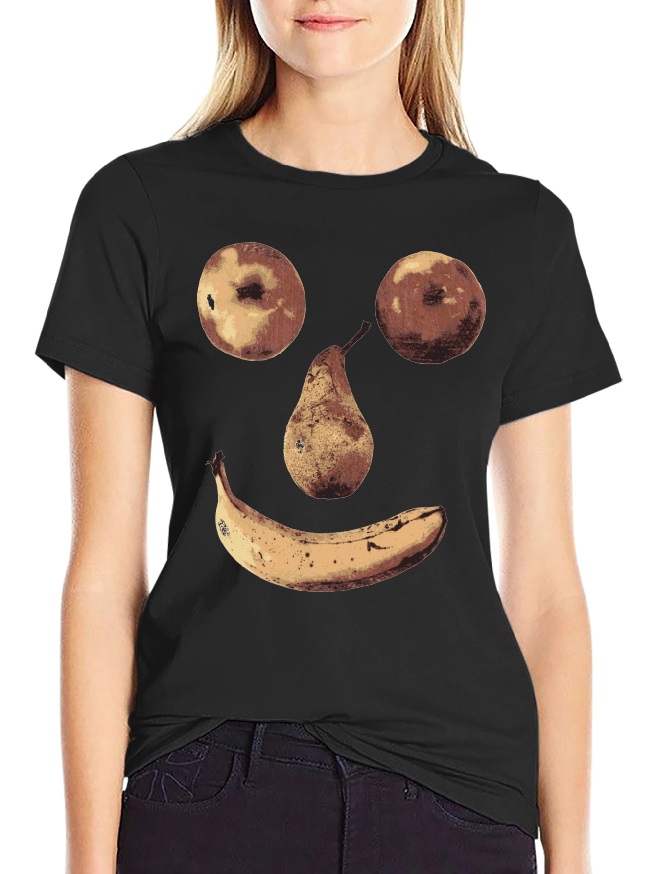 Fruit Face Graphic Tee - Unique Humor Shirt