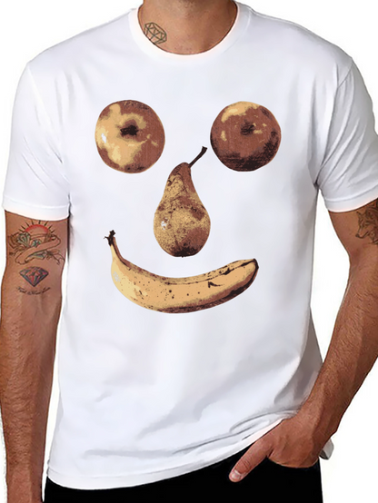 Fruit Face Graphic Tee - Unique Humor Shirt