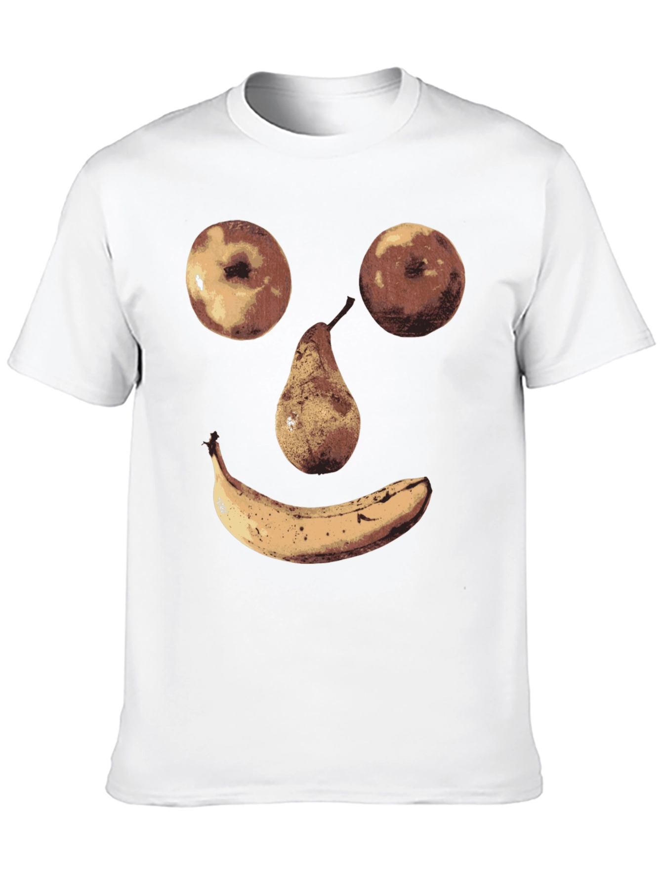 Fruit Face Graphic Tee - Unique Humor Shirt