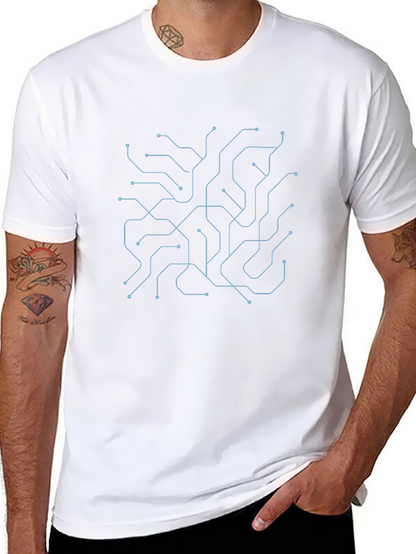 Circuit Board Graphic Tee - Modern Tech Style