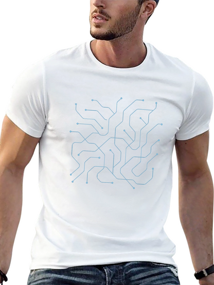 Circuit Board Graphic Tee - Modern Tech Style