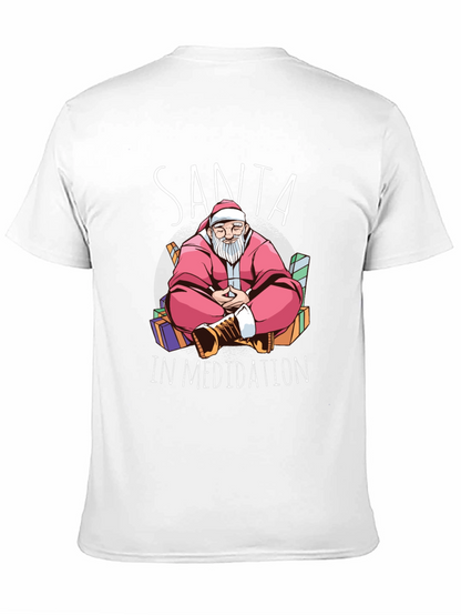 Santa in Meditation Graphic Tee - Holiday Zen