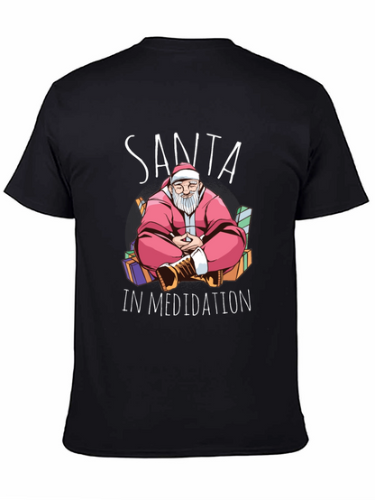 Santa in Meditation Graphic Tee - Holiday Zen