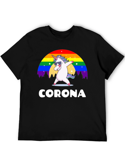 Unicorn Rainbow Corona T-Shirt