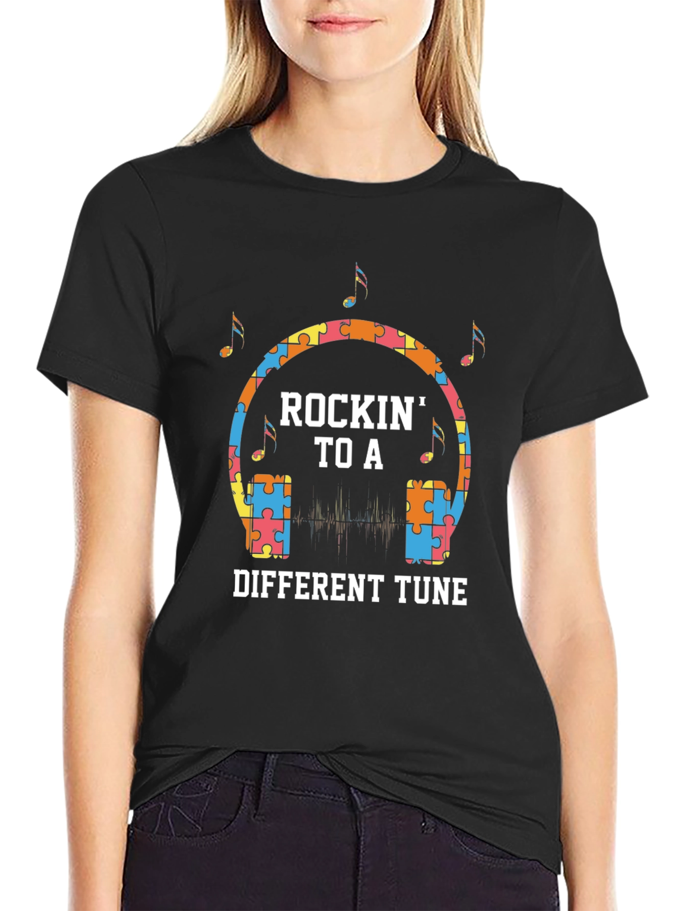 Rockin to a Different Tune T-Shirt - Autism Awareness