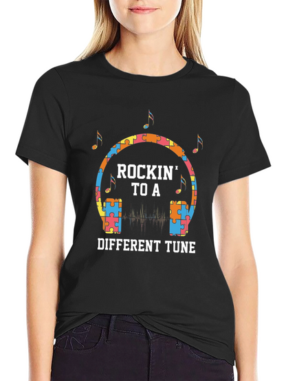 Rockin to a Different Tune T-Shirt - Autism Awareness