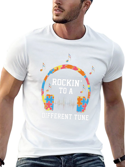 Rockin to a Different Tune T-Shirt - Autism Awareness