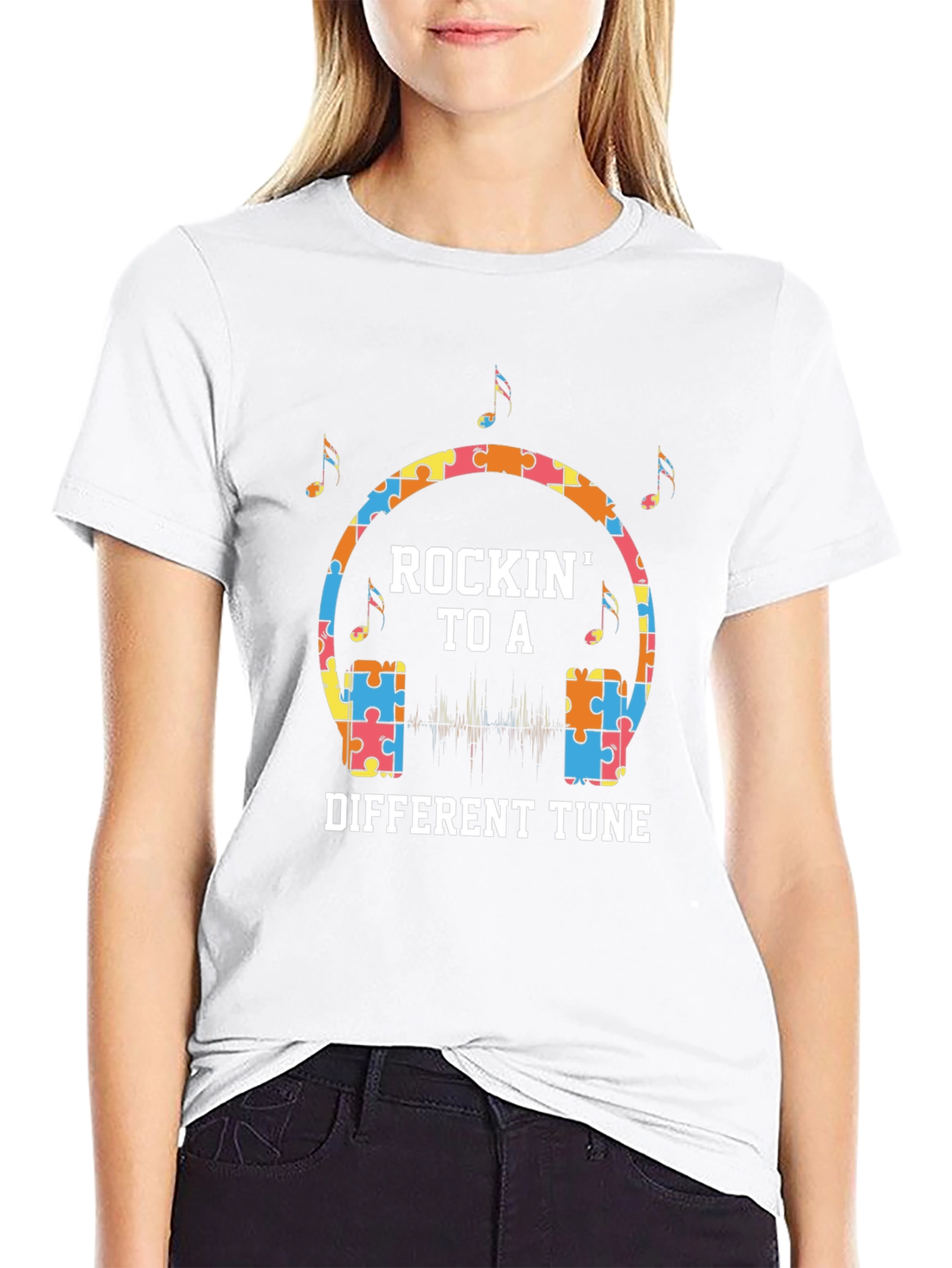Rockin to a Different Tune T-Shirt - Autism Awareness