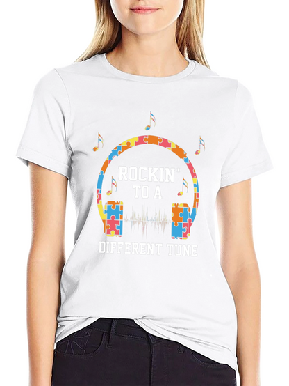 Rockin to a Different Tune T-Shirt - Autism Awareness